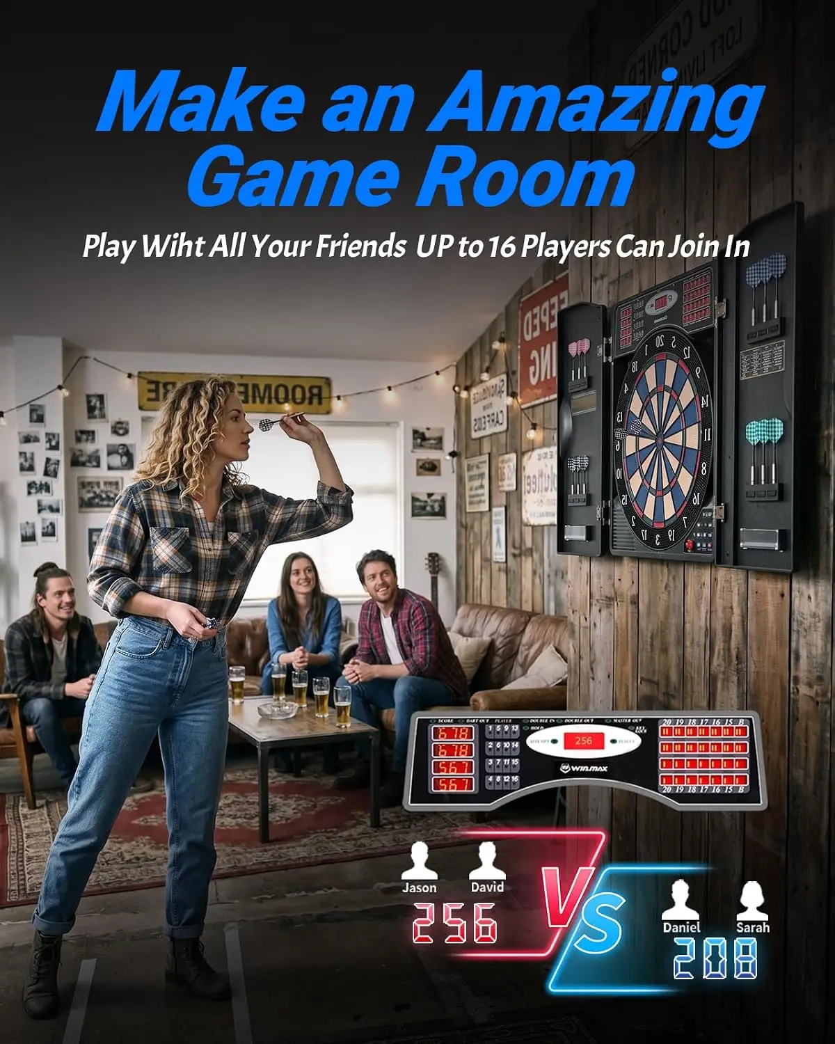 Electronic Dart Board Cabinet  - Electronic Dartboard Cabinet review and price