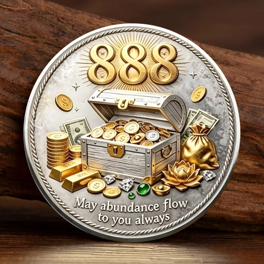 2D Gold Silver Plated 888 Ange - Token Coin Mechanism review and price