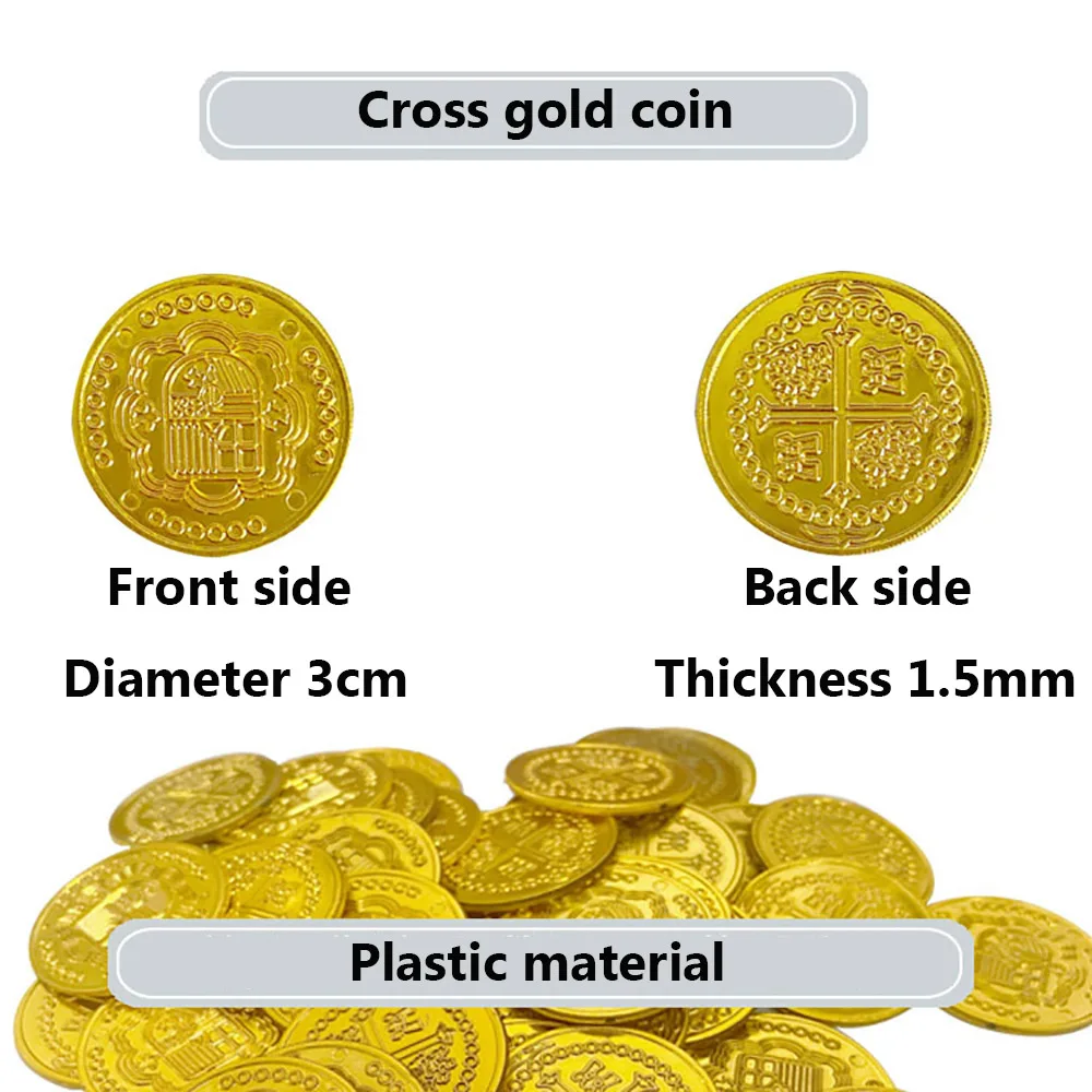 100/200PCS Plastic Pirate Gold - Arcade Game Coin review and price