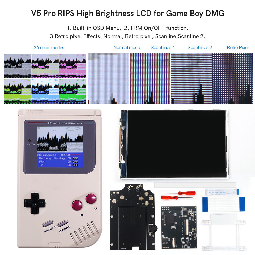 HISPEEDIDO For GB Dmg V5 Pro 3 - Lcd Screen Arcade review and price