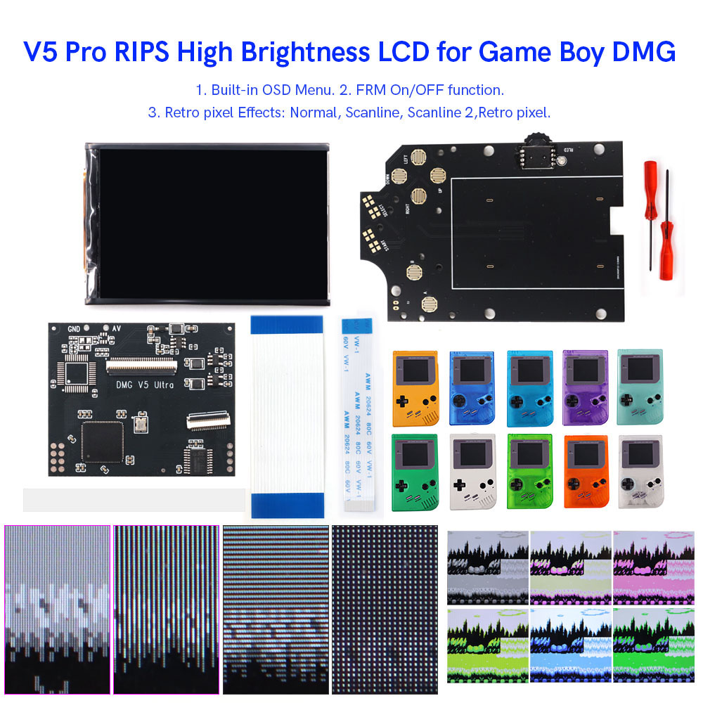 HISPEEDIDO For GB Dmg V5 Pro 3 - Lcd Screen Arcade review and price