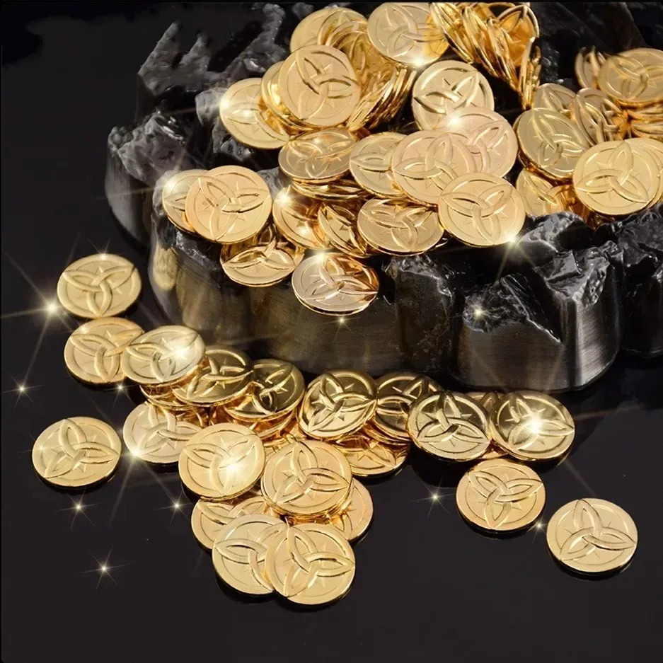 10Pcs Genshin Impact Zinc Allo - Arcade Game Coin review and price